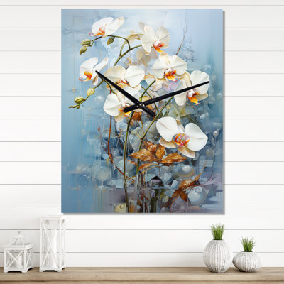 Horloge murale Gristian - Orchids