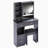 Small Left Drawer Desktop Vanity Table + Cushioned Stool, Extra Large Sliding Mirror, Multi Layer, High Capacity Storage Fashionable Dresser, Suitable For Small Space, EPA,GCC,UL Certificate-438345363