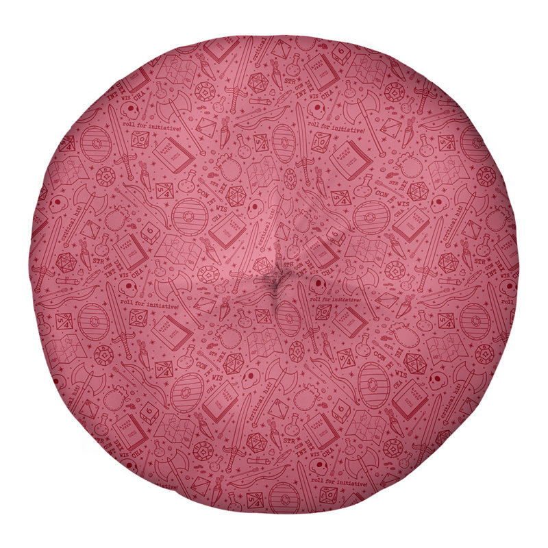 Coussin de sol Katelyn Elizabeth, 30 po x 30 po, Rouge