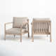 Amina 3-Piece Cushioned Outdoor Seating Group with End Table