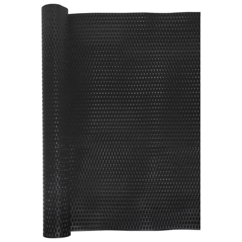 Charrie Polyethylene Balcony Privacy Screen, 300cm W x 100cm D, Black
