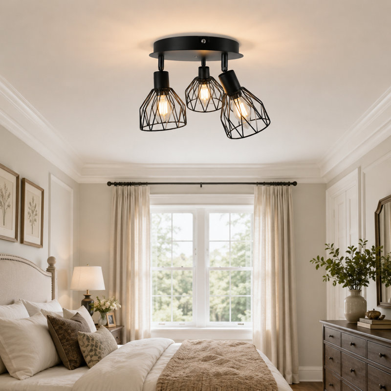 Bringfried 3 - Light 8.66" Semi Flush Mount