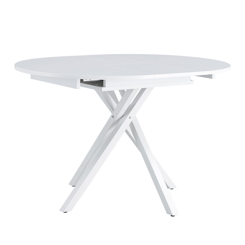 Beniah Extendable Metal Base Dining Table