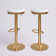 Kameron Swivel Upholstered Adjustable Height Counter Stool with Metal Frame