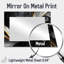 Fractal noir et gris Peano Curve I - art mural miroir fractal - imprimé sur métal-1745867451