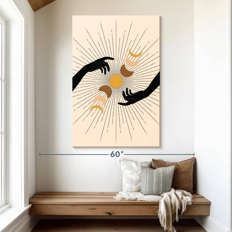 Adella Boho Moon Cycles, 51" H x 34" W