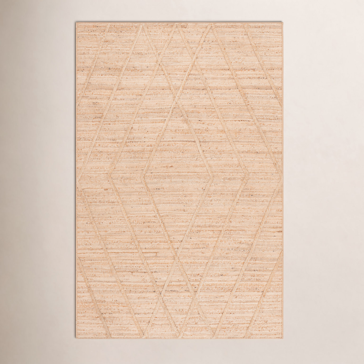 Flatweave Geometric Jute Rug, 6'-0" X 9'-0" Rectangle