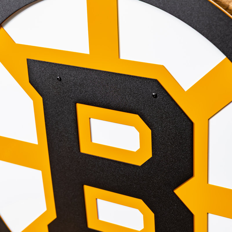 «Bruins de Boston», art mural en métal