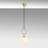 Elegant Gold Metal Chandelier, Adjustable Height 16.5 to 50.0 inches | 1 x E14 Socket, Max 40W | Perfect for Dining Room, Living Room, & Entryway | Stylish Design with Durable Metal Body | IP20 Rated, 35.4 inch Cable Length-1397457047