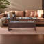 Table basse luxueuse en noyer noir clair