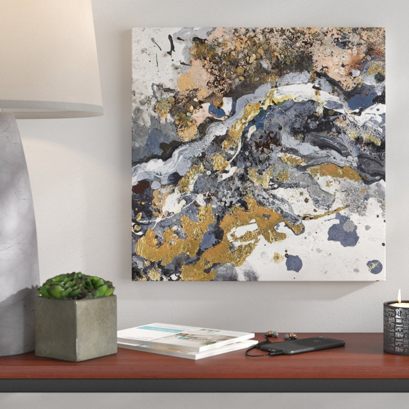 Turbulence Square I by Patricia Pinto - Wrapped Canvas Print, 18" H x 18" W x 1" D