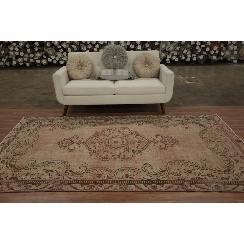 Tapis turc antique Oushak 5 x 9