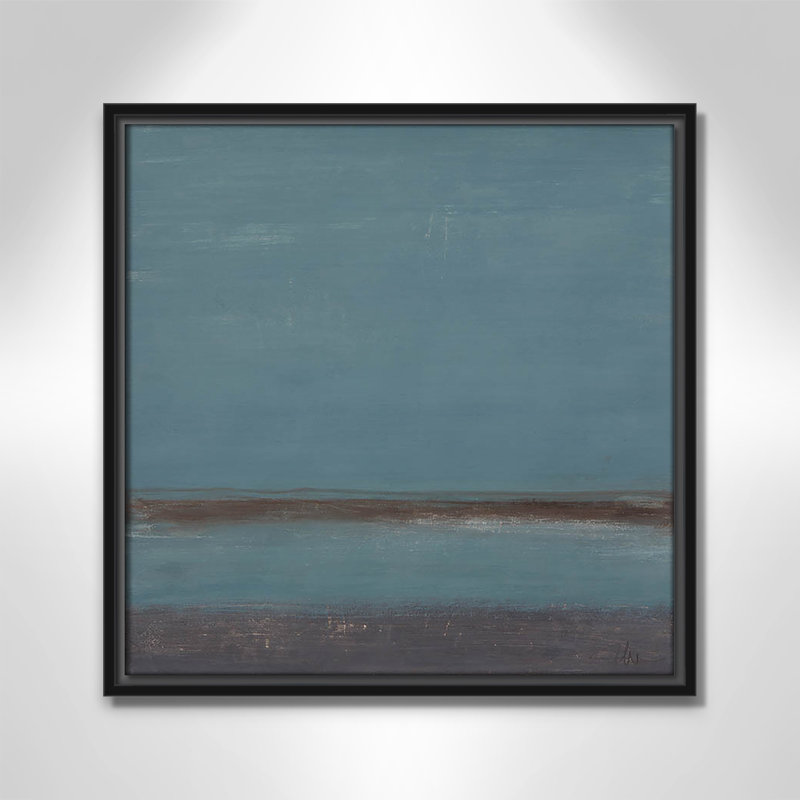 Estampe « A Distant Memory » de Casa Fine Arts, Cadre flottant noir, H 17,5 po x l 17,5 po x P 2 po