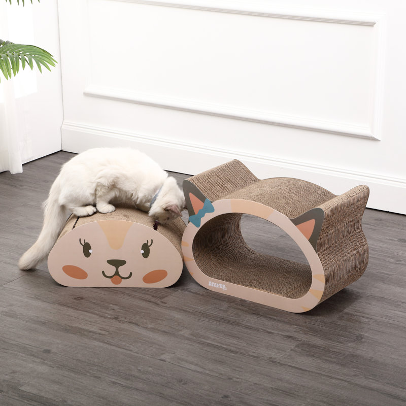 Emmogene Scratching Post, Cream/Peach