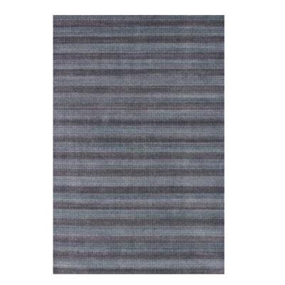5' X 8' Black Hand Loomed Area Rug
