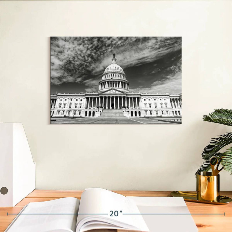 Capitole des États-Unis, H 8 po x l 12 po