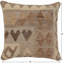 Housse et insert de coussin décoratif carré 100% laine Holland