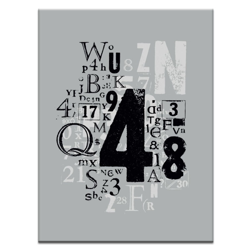 Letterpress by Steve Leadbeater - Wrapped Canvas Print, 102 cm H x 76 cm W