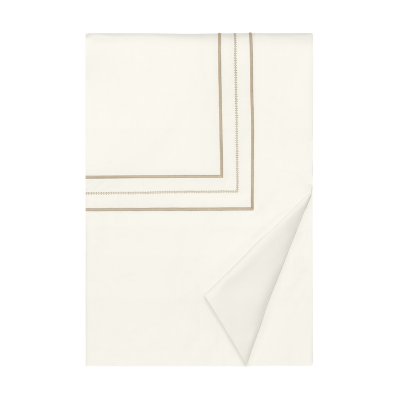 Triad Standard Cotton Duvet Cover, Ivory/Candlelight, Twin Duvet Cover
