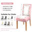 Housses de chaise de Pâques, housses des Fêtes de printemps (rose)