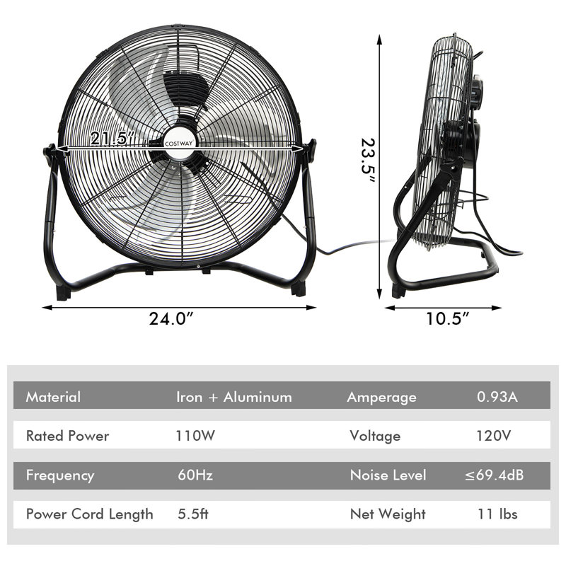 Ventilateur Costway 23,5