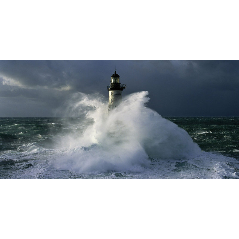 Phare D'Ar-Men by Jean Guichard - Wrapped Canvas Print, 50cm H x 100cm W x 4cm D