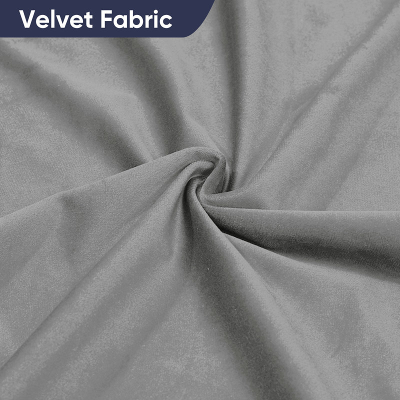 Canapé modulaire velours capitonné modulaire, gris clair, Light Grey