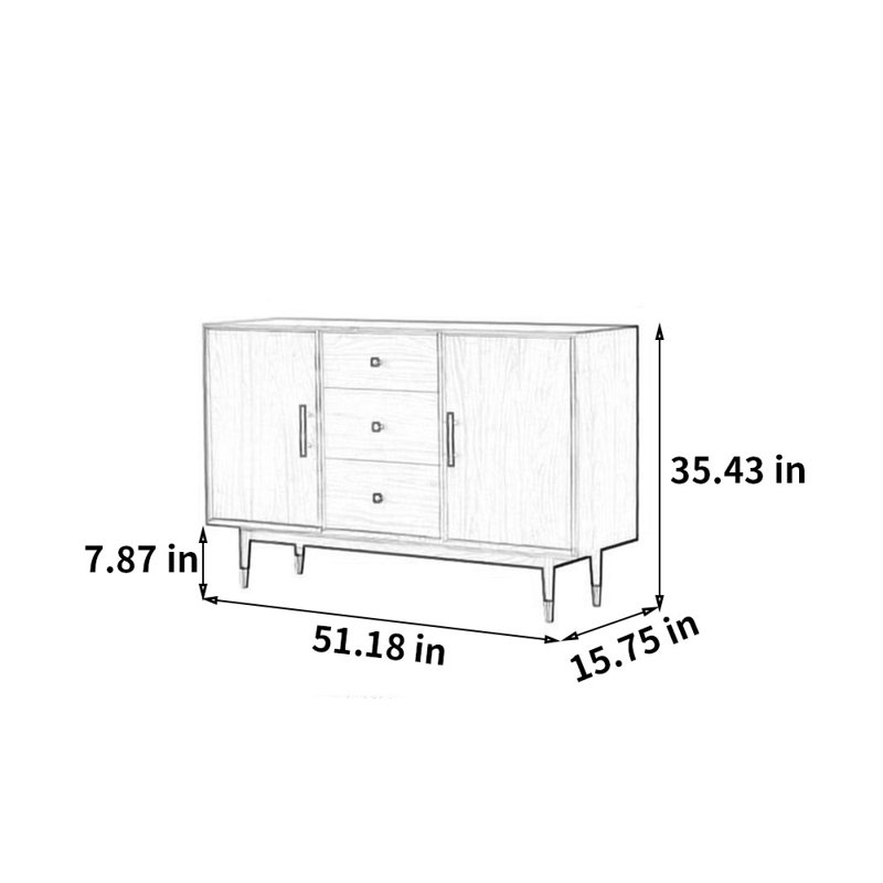 Multi-functional Storage Sideboard Tea Set Cabinet