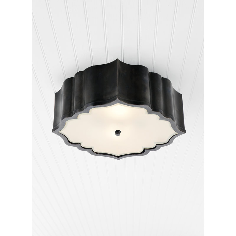 Alexa Hampton Balthazar Flush Mount, Gun Metal