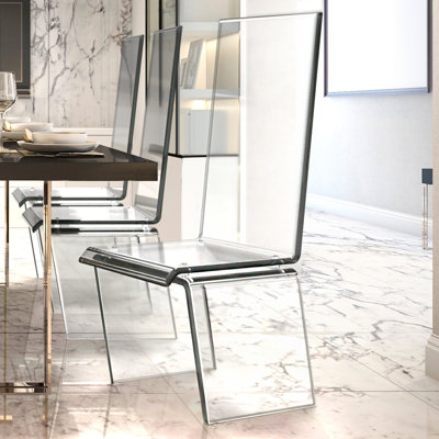 Chaise d'appoint Brashear en transparent