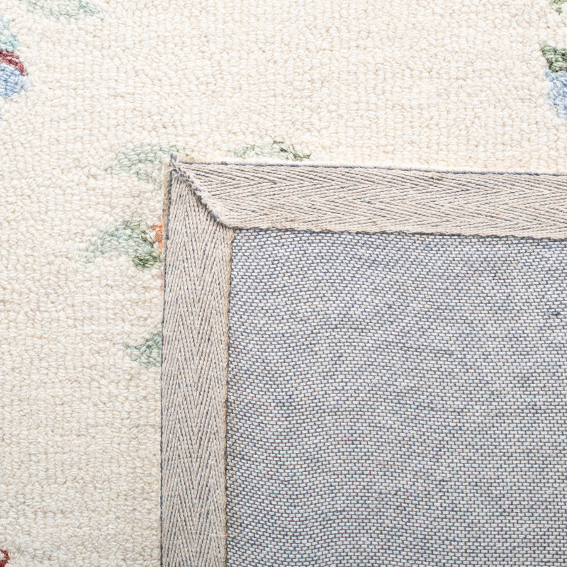 Rumfelt Hand Tufted Wool And Cotton Floral Rug, Rectangle 8' x 10'