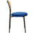 Aide Velvet/Leather Dining Side Chair with Rattan Back and Black Metal Legs – Mid-Century Boho Chair for Kitchen and Dining Room-433425631