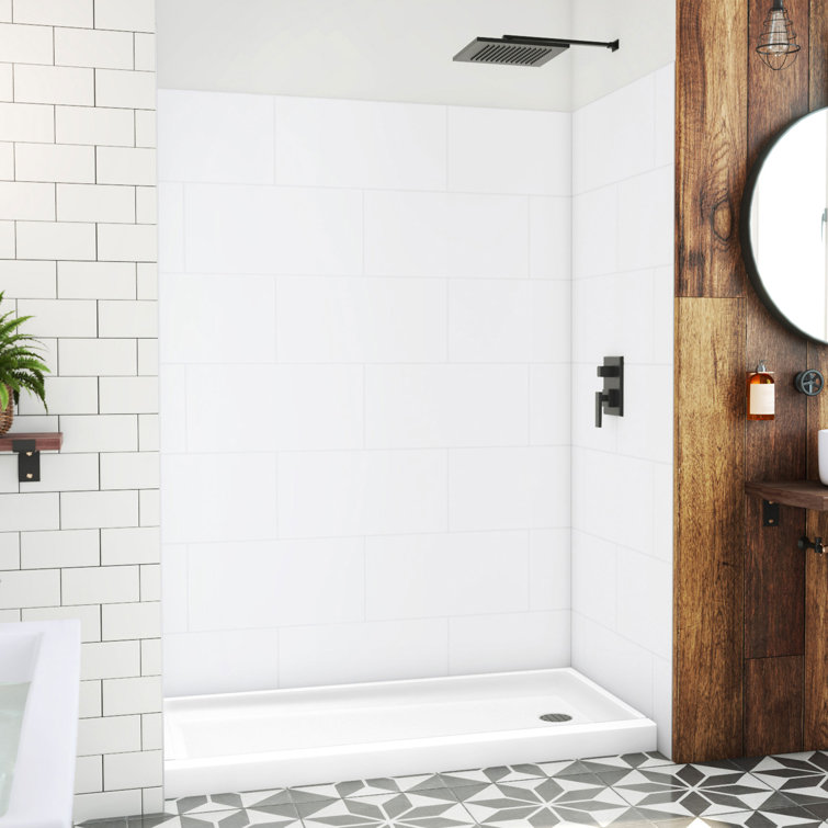 Dreamstone 60 W x 32 D x 84 H Rectangle Shower Stall and Base Included