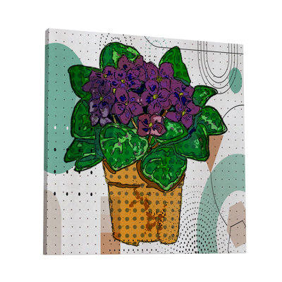 Boho Flowers 162 - Impression sur toile tendue