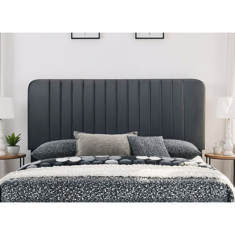 Ensemble de 2 lits en velours Valletta, Double, Noir