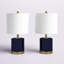 Ensemble de lampes de table bleu marine / or 20,5 "Livsey