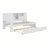 Wood Daybed With Storage Shelves, USB And Trundle-1671739207