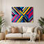 Hard Edge 75, art mural en métal mauve-75167240