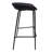 Masayo 29.52'' Short Bar Stool with Upholstered Seat and Iron Frame-225463006
