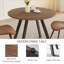 Ensemble de table de salle à manger ronde, table de cuisine moderne avec chaises-116817781-116817783-95382615