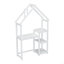 Bureau en bois en forme de maison, table d'étude pour enfants, bibliothèque et rangement pour jouets (bibliothèque)-1172887245