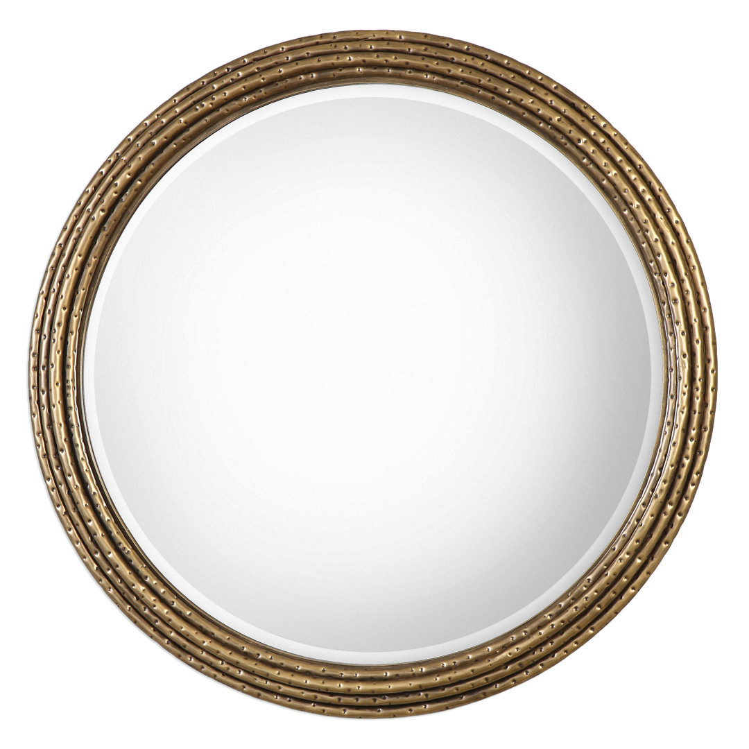 Manawa Metal Round Wall Mirror Willa Arlo™ Interiors