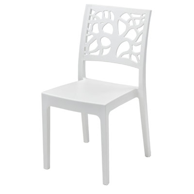 Stackable Outdoor Patio Dining Armchair Side Chair with Cushion