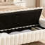 Banc de rangement capitonné avec dessus en bois 63,3 po-1235082427