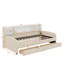 Lit plateforme simple tapissier avec tiroirs-359215002