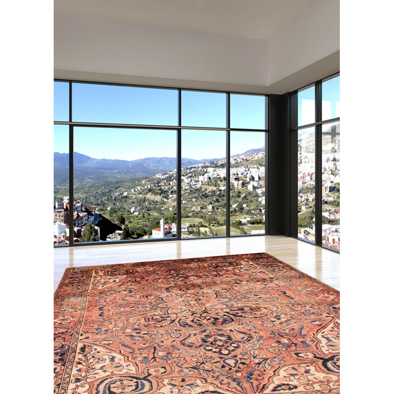 Tapis cuivre en laine 8 pi 2 po x 11 pi 8 po Humira One-of-a-Kind