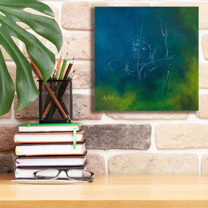 'Sagittarius' by Sam Asllani, Canvas Wall Art, 12" H x 12" W x 0.75" D