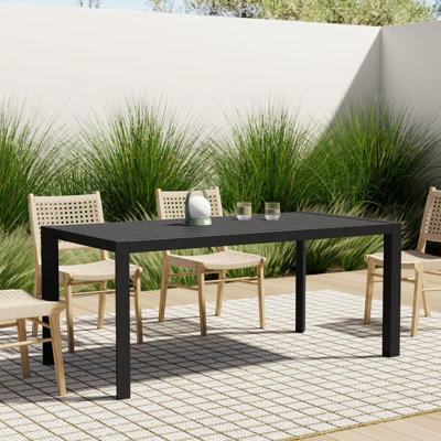 Amelle Rectangular Aluminum Outdoor Dining Table