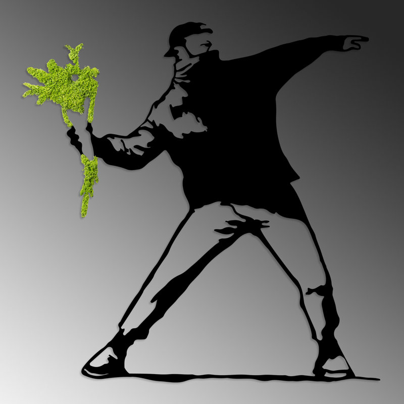 Art mural urbain moderne en graffiti Urban Bloom