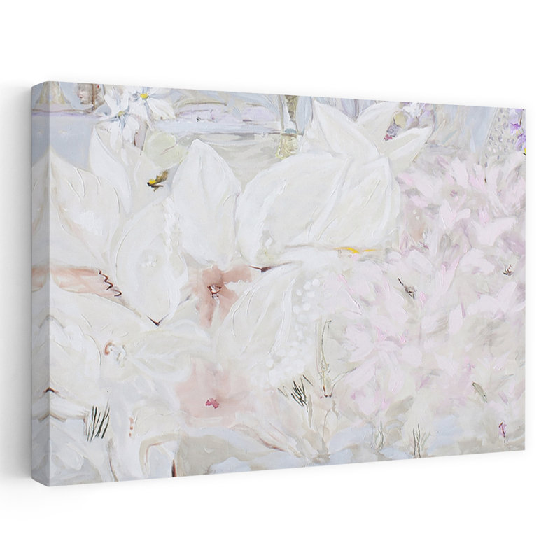 Contemporary Art Lilac Flower Wall Art, H 16 po x l 24 po